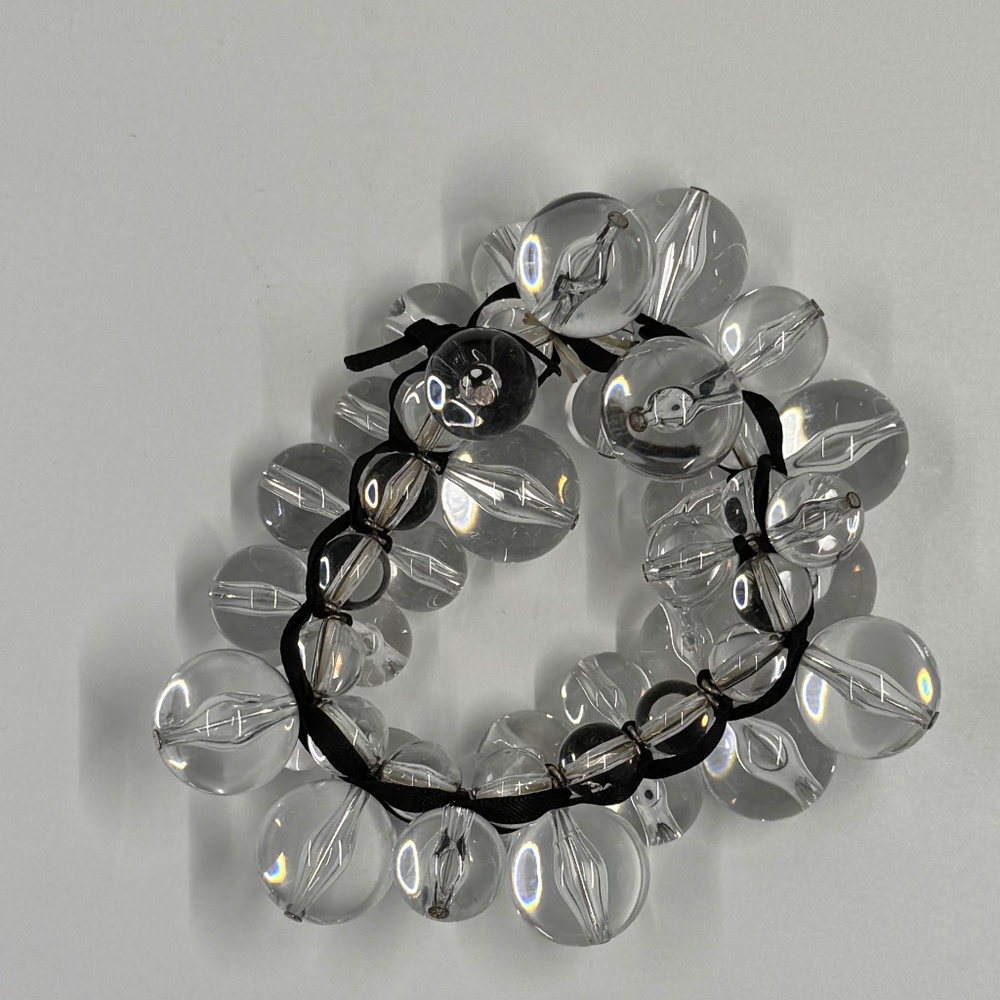 Marni Clear Acrylic Bauble Bracelet